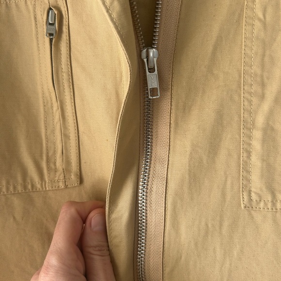 NEW Outerknown Utility Coveralls Cargo Linen Cotton in Sand Size Medium - Picture 9 of 10